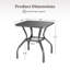 Vauclain Square Metal Outdoor Side Table