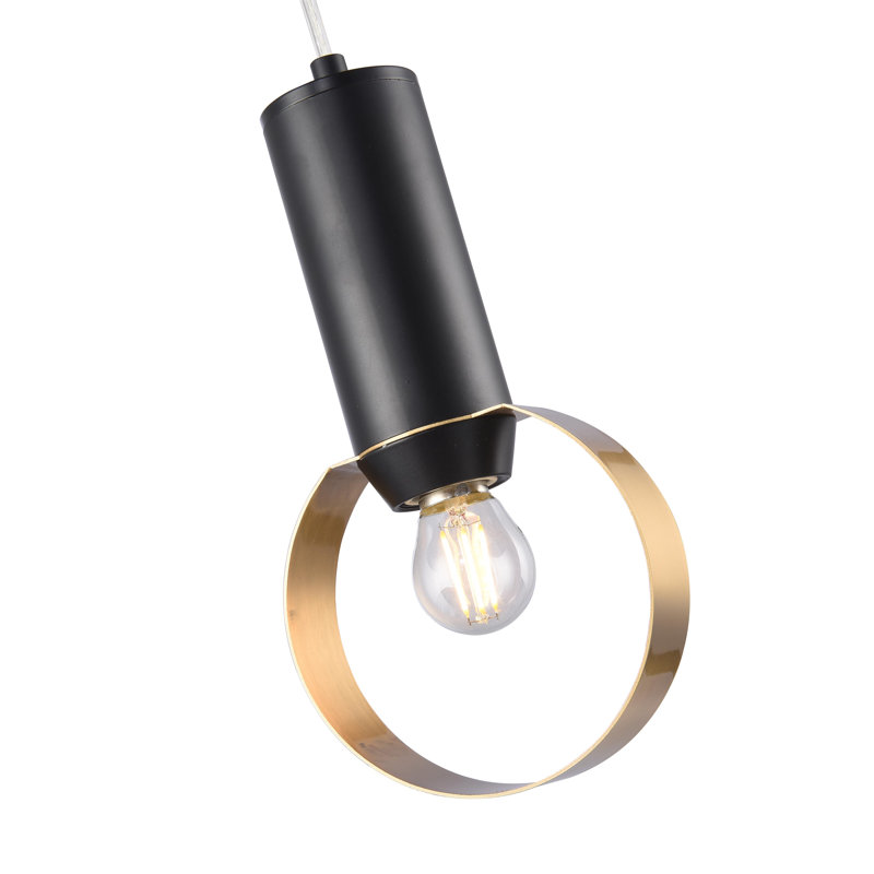 Luminaire suspendu moderne 1 lumière Alannah, Or