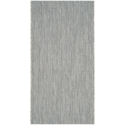 Autianna Grey/Navy Indoor/Outdoor Rug