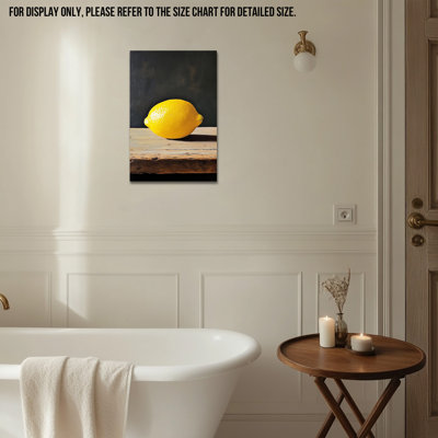Art mural citron, affiche murale en toile citron, images de citron pour la cuisine, décoration murale rétro de fruits pour la cuisine, cuisine méditerranéenne italienne, estampes prêtes à être accrochées 12 po x 16 po