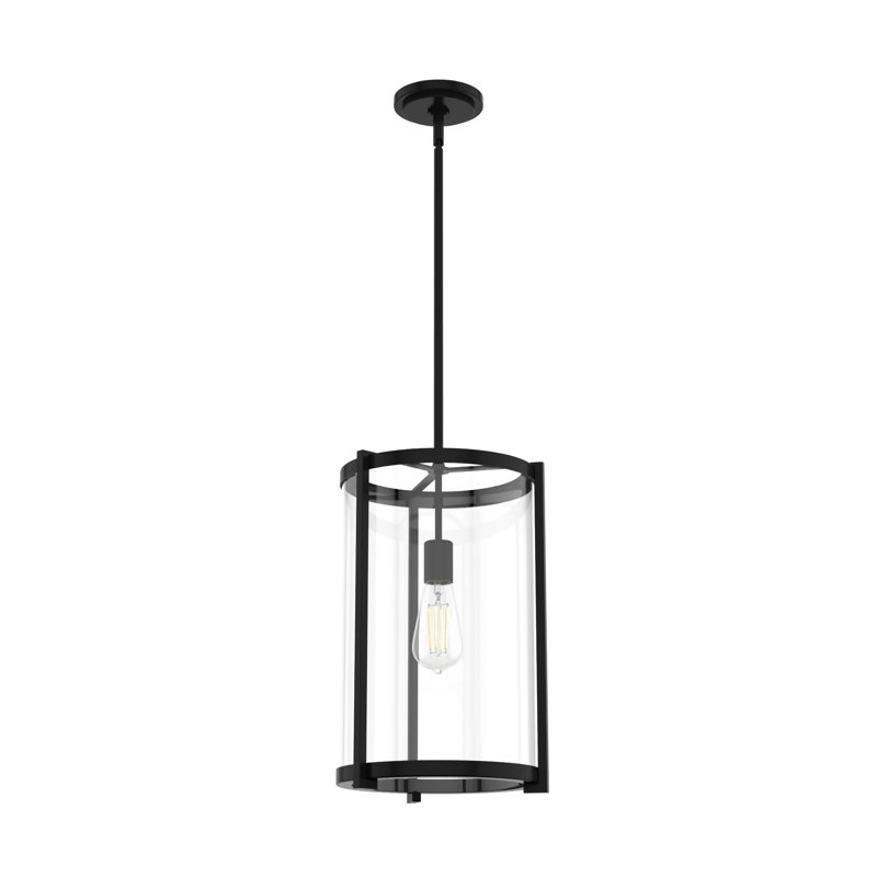 Astwood 1 Light Cylinder Pendant, Black