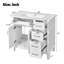 Meuble-lavabo moderne avec lavabo en céramique / portes / 5 tiroirs pour rangement / meuble-lavabo-113435707