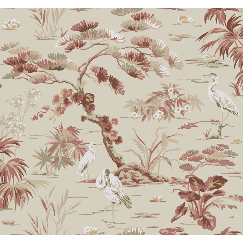 Papier peint Bridgewater, Corail
