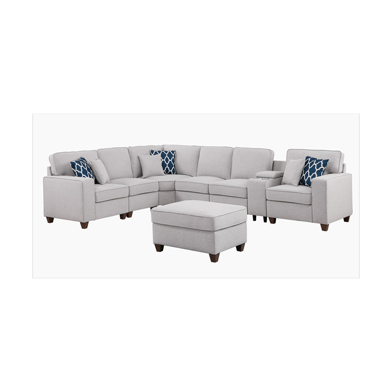 Sam Sectional Sofa With Ottoman