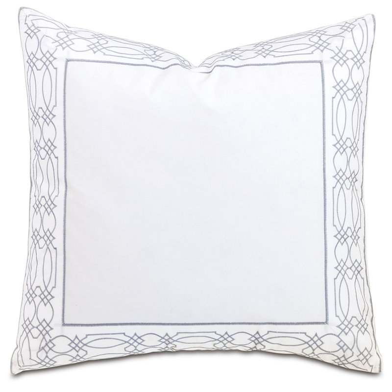 Nicola Pillow Sham, Euro , Gray