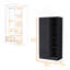 Armoire Redmond avec tiroir simple, 4 tablettes de rangement et tringle