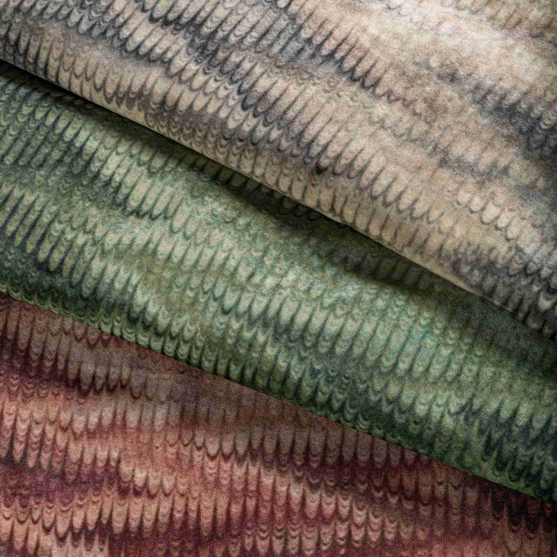 Trad Nouveau Boscage Cotton Blend Fabric, Charcoal