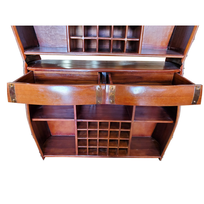 50'' Solid Wood Wine Bar