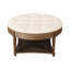 Rembourré - rond et avec rangement en tissu ouvert beige imperméable blanc-470460242