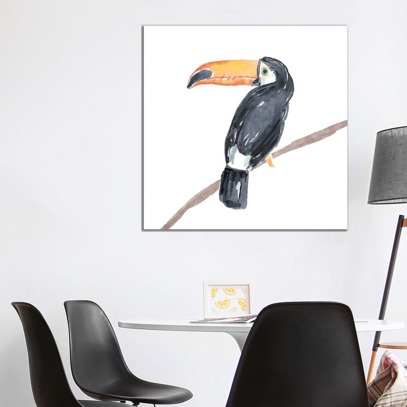 Tropical Toucan II by Bannarot - Wrapped Canvas Gallery-Wrapped Canvas Giclée, 93.98 cm H x 93.98 cm W x 1.91 cm D