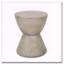 Table d'appoint d'extérieur en béton léger