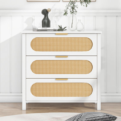 Alieya 80 cm W Chest of 3 Drawers