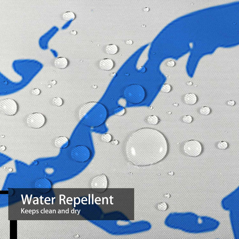 Rideau de douche imperméable Nautical Wave, L 72 po x l 84 po
