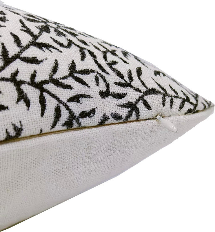 Décor FabHivine hHme, coussins décoratifs, décor de chambre esthétique, housses de coussins décoratifs, taie d'oreiller, Noël, impression de bloc - forêt noire