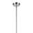 15.5" 1-Light Cone Pendant with Clear Seeded Glass-970442768