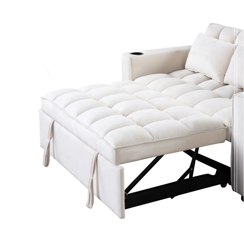 Canapé-lit 4-1 multifonctionnel avec porte-gobelet et port USB