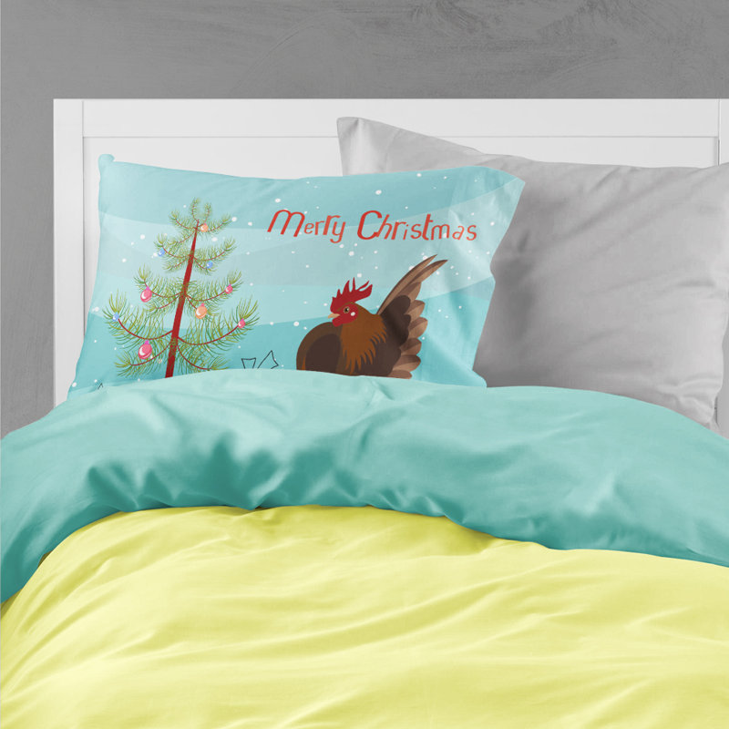 Taie d’oreiller de noël en serama de poulet malaisienne