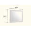 Miroir de style moderne en bois blanc