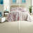 Reversible King Bedding Sets, Microfiber Seersucker Floral, Modern Home