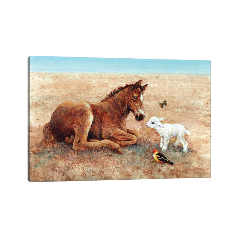 Be My Friend - Wrapped Canvas Painting, 20.32 cm H x 30.48 cm W