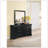 Louis Philippe III Black Finish Dresser
