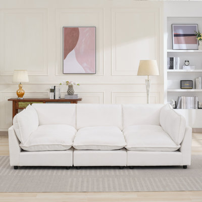 Heffernan 106.77” W Oversized 6-Seater Modular Sofa by Hokku Designs