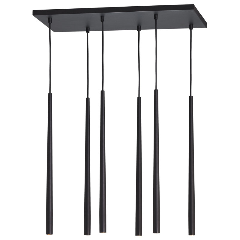 Piano 6 - Light Cluster Pendant, Black