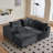 Boneless 108" W Reversible Modular Sectional with No Assembly Required-1103021066