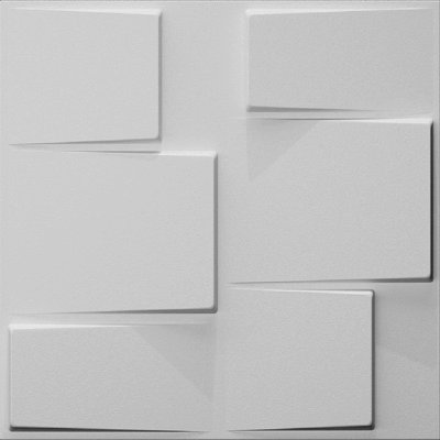 Trautman 50.04cm x 50.04cm Wood Tile in White