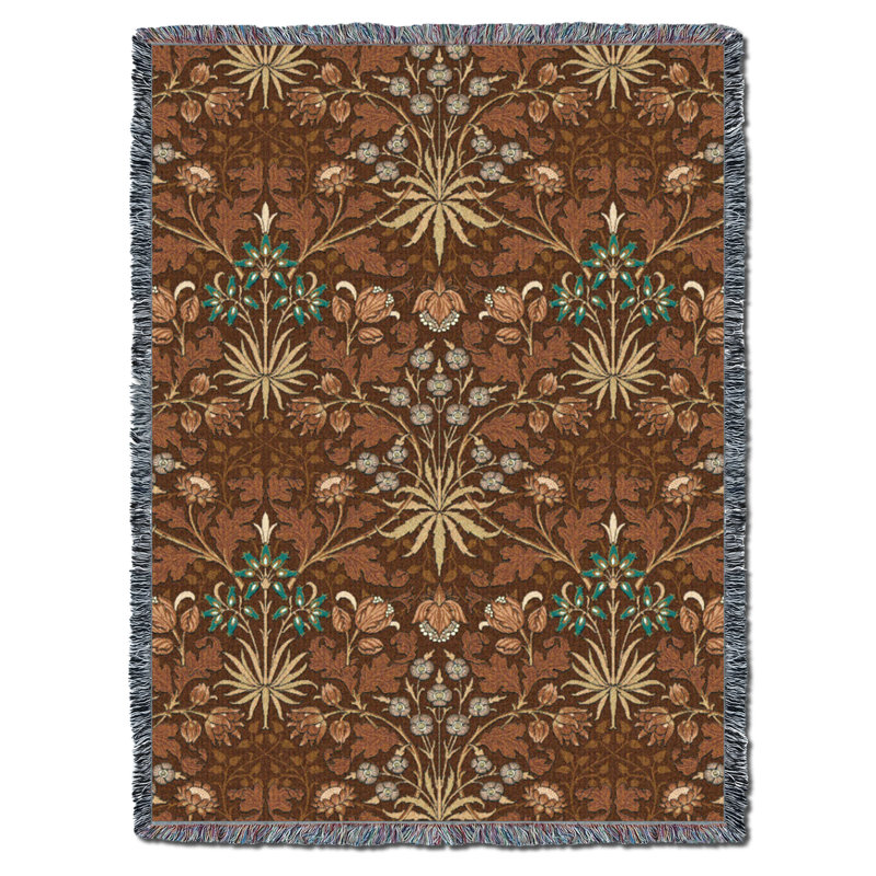 Couverture caramel en jacinthe XL Pure Country Weavers, L 80 po x L 60 po, Rouge