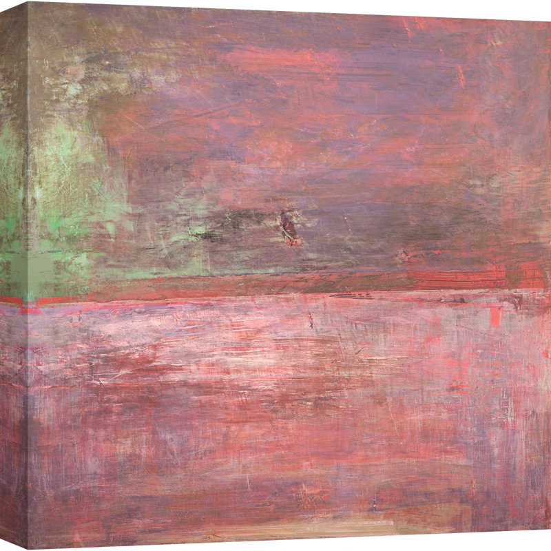 Abstract Painting: Horizon Of Light VIII - Wrapped Canvas Print, 40cm H x 40cm W