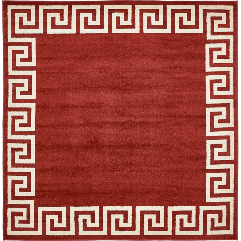 Balabak Geometric Indoor Rug, Square 8'