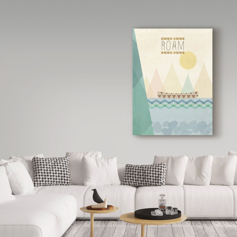 « extérieur geo ii », art sur toile, H 19 po x l 14 po x P 2 po