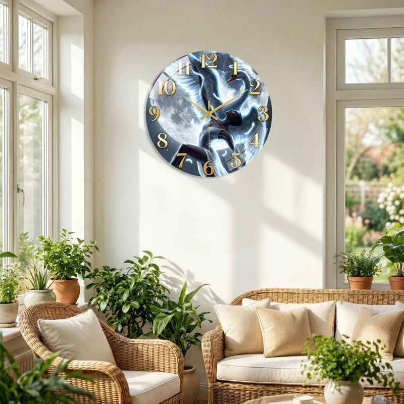 Horloge murale Angel, 60 x 60 cm (23,6 x 23,6 pouces)