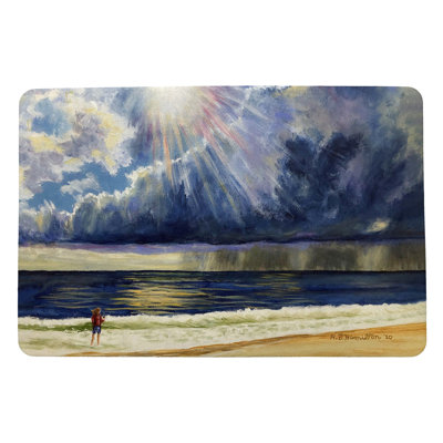 Tapis d'extérieur antidérapant Sun Poutres 26 po x 18 po