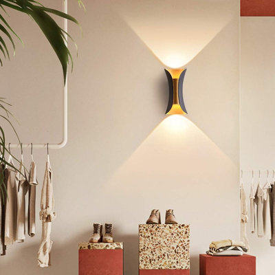 Matte Black 20cm H Outdoor Sconce