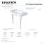 Lavabo console en laiton 32 pouces Kingston-12624766