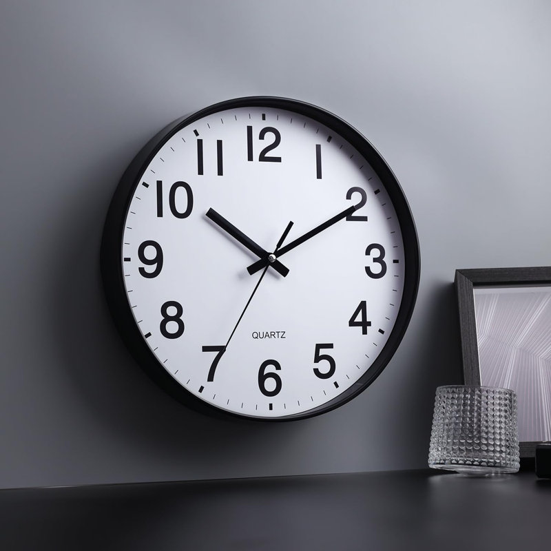 Horloge murale 12 po 12 po