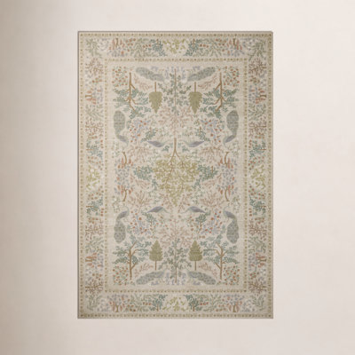 Rifle Paper Co. x Loloi Canopy Cream Floral Rug