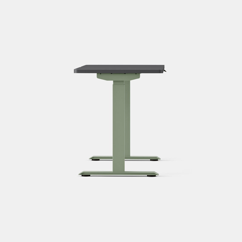 Duo Standing Desk, 47.3" H x 48" W x 24" D, Sage, Charcoal