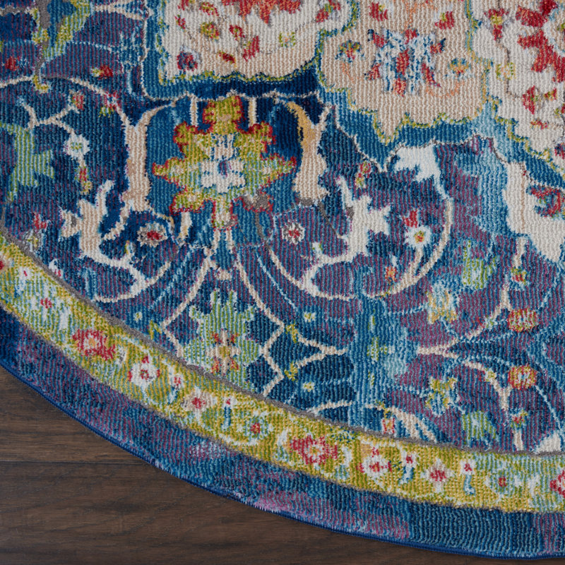 Oriental Indoor Rug, Round 4'