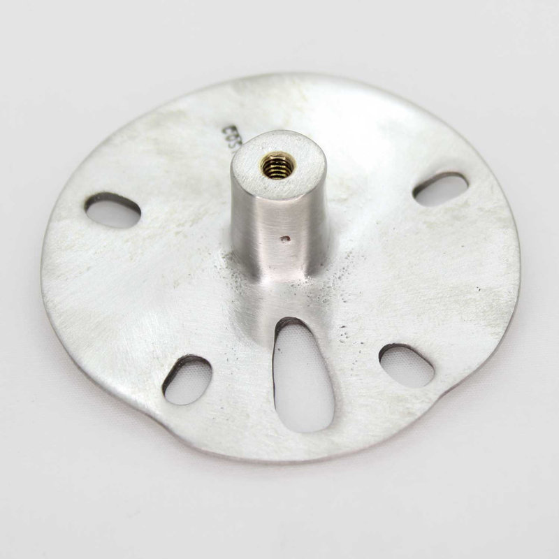 1 1/2" Sand Dollar Small Knob, 1, 1.75" L x 1.75" W, Brushed Nickel