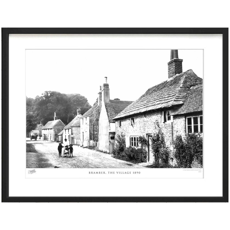 Bramber, The Village 1890 by Francis Frith - Single Picture Frame Print, 45cm H x 60cm W x 2.3cm D