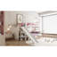 Lits de rangement à glissière, lit jumeau en bois au-dessus du style maison double pour maison d'enfant moderne