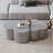Stainless Steel Coffee Table with Cloud-Shaped Silhouette