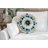 Embroidered Cotton Blend Throw Pillow