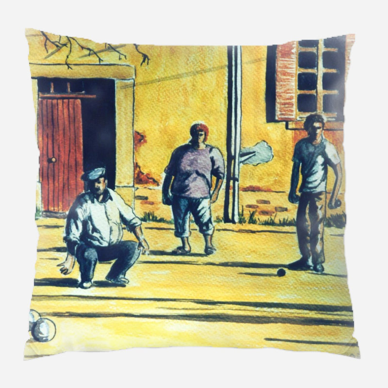 Housse et insert de coussin extérieur carré Eells, Microsuède, Intérieur