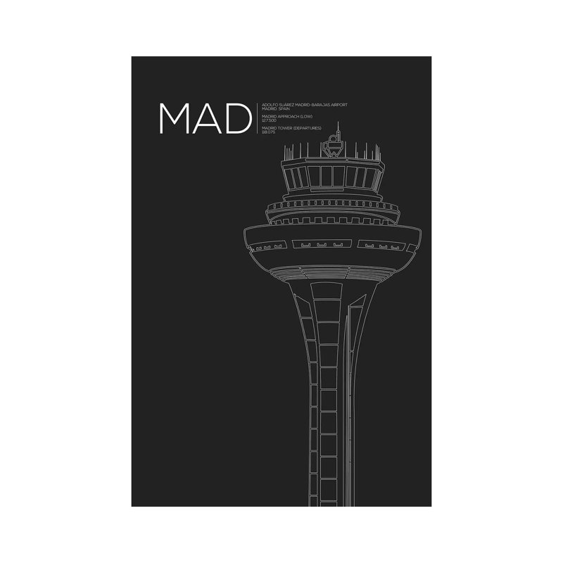 Mad Tower, Madrid, Spain - Wrapped Canvas Gallery-Wrapped Canvas Giclée, 30.48cm H x 20.32cm W