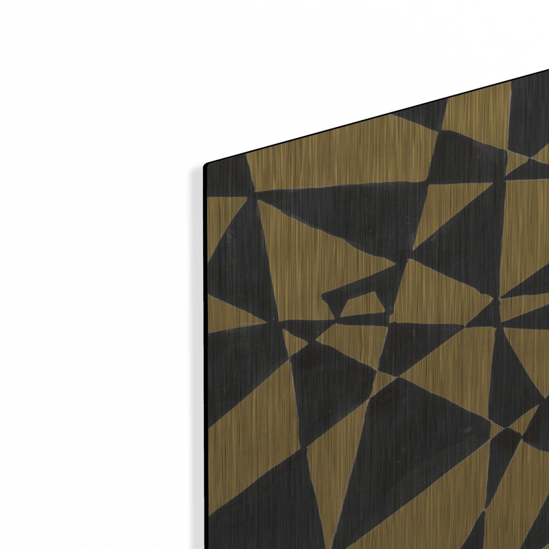 «Geometric Jumble» par Stellar Design Studio, art mural en métal, 48 po x 24 po