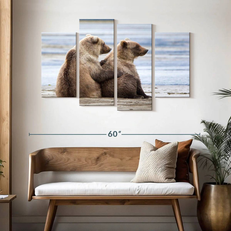 Brampt Bear Cub Siblings, 32" H x 52" W